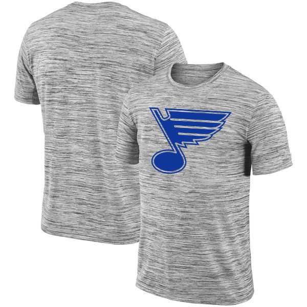 St. Louis Blues 2018 Heathered Black Sideline Legend Velocity Travel Performance T-Shirt,We sell and wholesale St. Louis Blues 2018 Heathered Black Sideline Legend Velocity Travel Performance T-Shirt on line form chian!